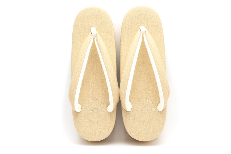 [Sサイズ即納品]カフェぞうりプリンセス レディース　No.EXL-K52＜イエローベージュ＞