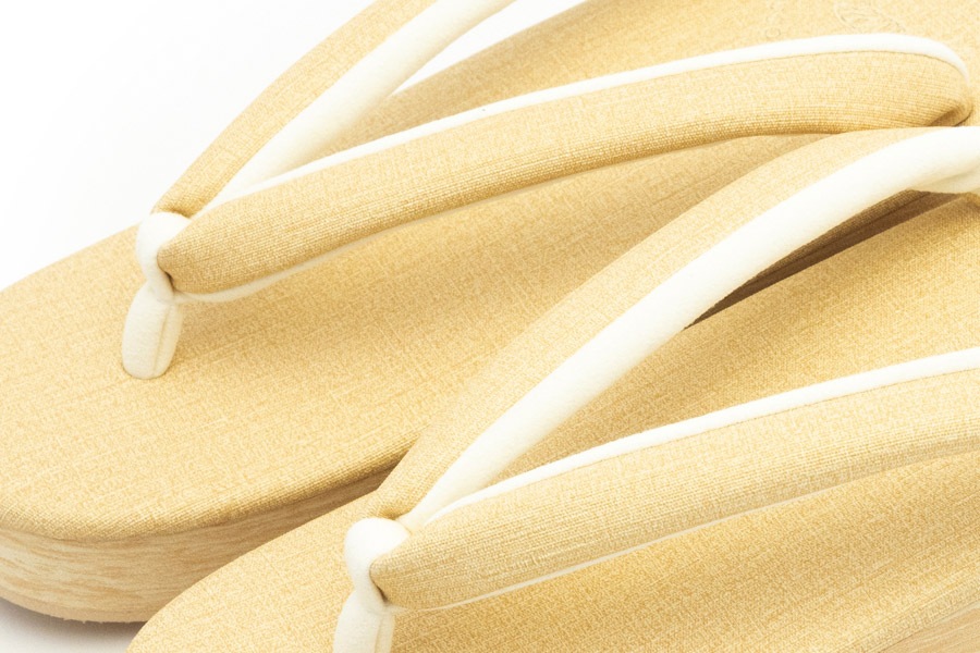 [Sサイズ即納品]カフェぞうりプリンセス レディース　No.EXL-K52＜イエローベージュ＞