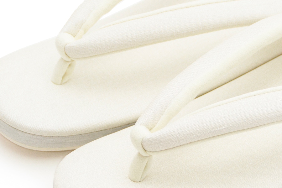 [Sサイズ即納品]カフェぞうりラッテ（低台）　レディース　No.49319＜ナチュラルホワイト＞