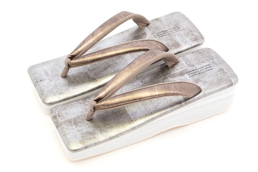 [オーダー品]カフェぞうり レディース　角型 No.31623＜RS/カッパーゴールド×いぶし銀＞