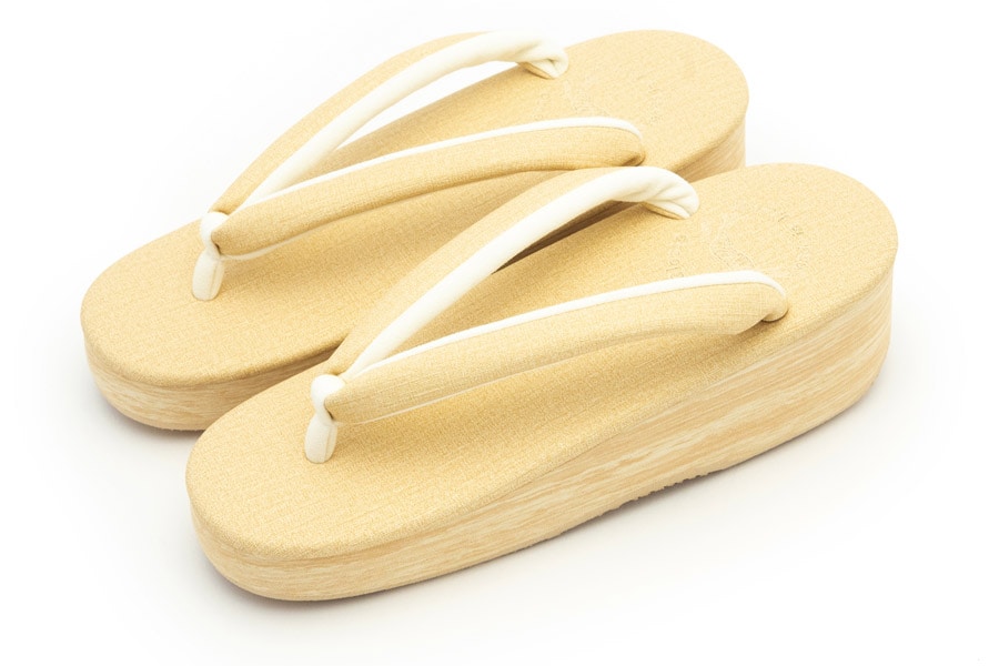 [Mサイズ即納品]カフェぞうりプリンセス レディース　No.EXL-K52＜イエローベージュ＞