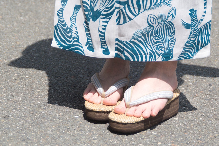 [Mサイズ即納品]カフェぞうり花緒サンダル　レディース　No.83320