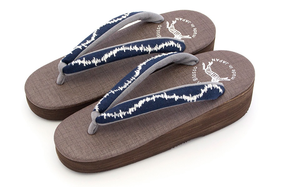 [Mサイズ即納品]カフェぞうりレディース No.36123＜TERAS/波縫い＞