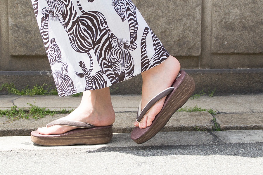 [Sサイズ即納品]カフェぞうり花緒サンダル　レディース　No.83120