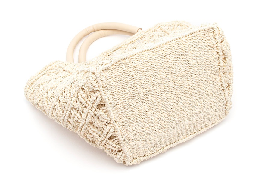 [即納品]代官山　マニラ麻＜ハナツナギ／shiro-bag> No.611　color:ナチュラルベージュ