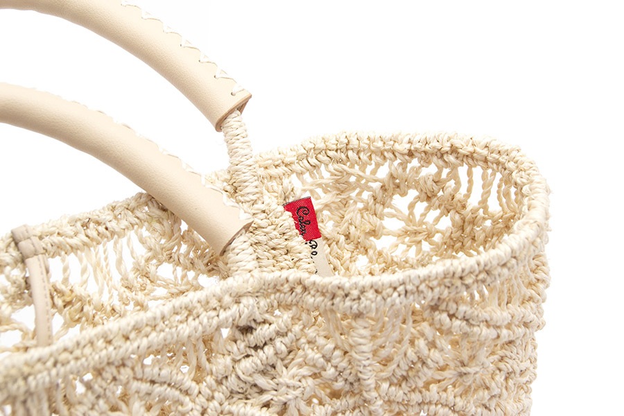 [即納品]代官山　マニラ麻＜ハナツナギ／shiro-bag> No.611　color:ナチュラルベージュ