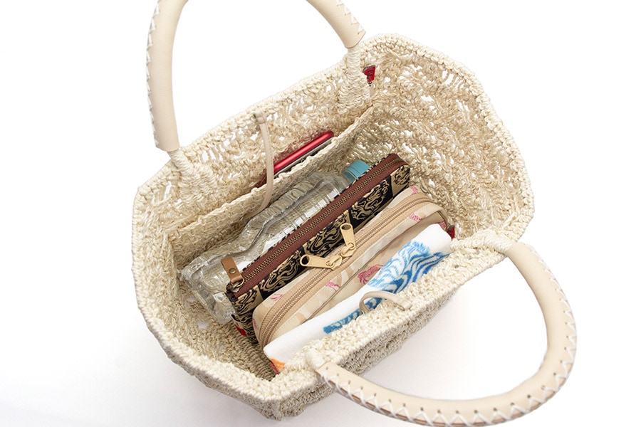 [即納品]代官山　マニラ麻＜ハナツナギ／shiro-bag> No.611　color:ナチュラルベージュ