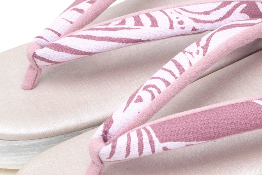 [オーダー品]カフェぞうりレディース No.23322＜うまくいく紋・中紫＞