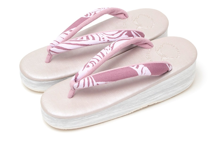 [オーダー品]カフェぞうりレディース No.23322＜うまくいく紋・中紫＞