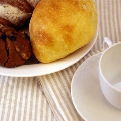 CALIENTE Linea カリエンテ リトアニア リネン 麻 100％ ペイトン（ストライプ） トープ M キッチンクロス 　ランチョンマット