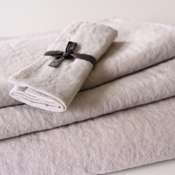 Lulu　ベルギーリネン　ベルギーリネン　タオル50ｘ75/グレージュ