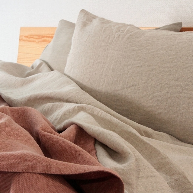 CALIENTE Linea カリエンテ リトアニア リネン 麻 100％ Heidi　フラットシーツ160x270