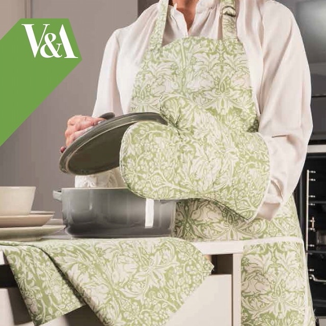 ウィリアム・モリス ブラザーラビット エプロン　/グリーン　