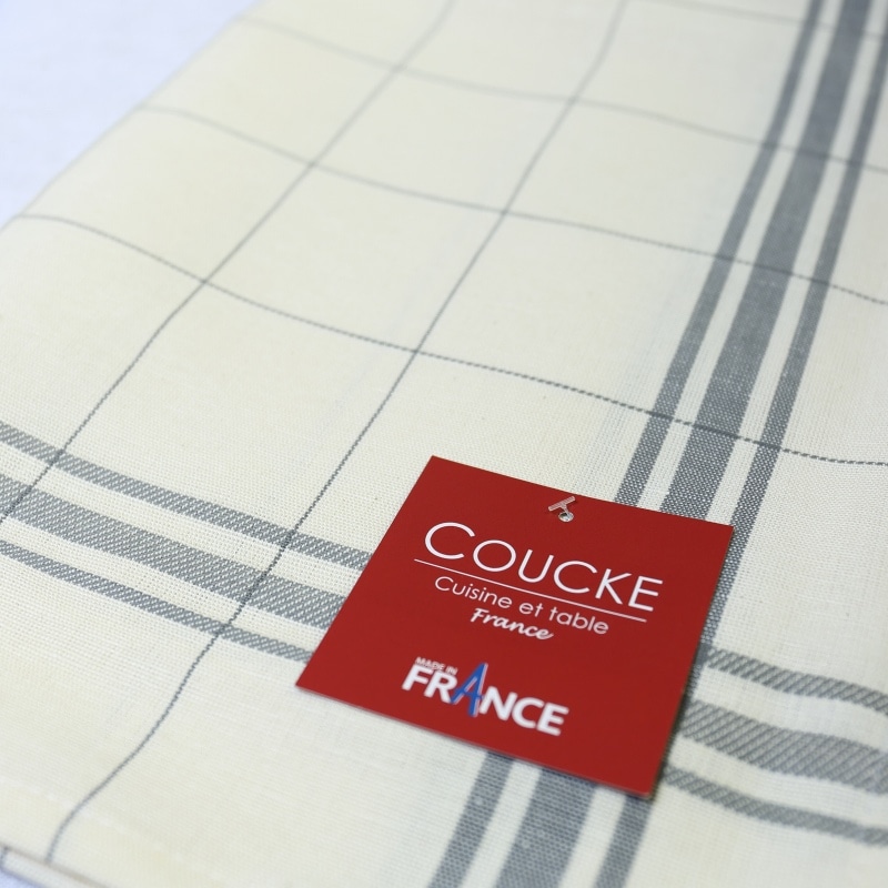 coucke フレンチリネン モレ anthracite 墨色