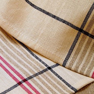 coucke フレンチリネン　エスタミネ　ルージュ（赤）