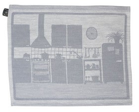 北欧 リネン タオル キッチン フェイス クロス スオミ・キッチン　/グレー