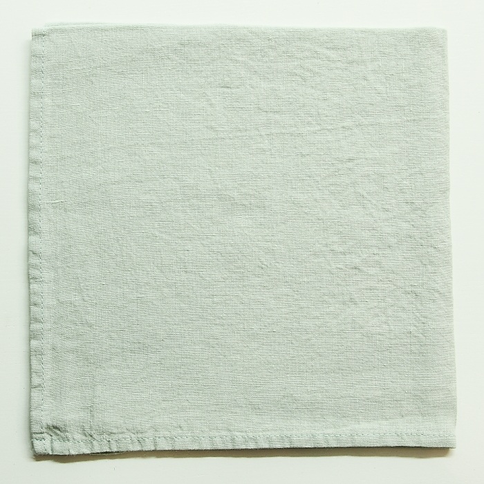 OXYGEN リネン ハンカチ ナプキン 45x45 ペールミント