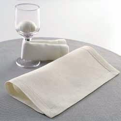 BASIC リネン亜麻ゲストタオル　ミニプレースマット　20x20　snowホワイト
