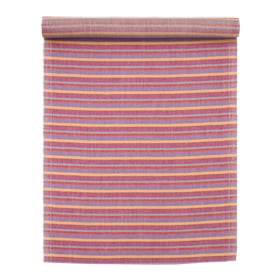 Polkka 北欧 リネン テーブルランナー　ピンクストライプ