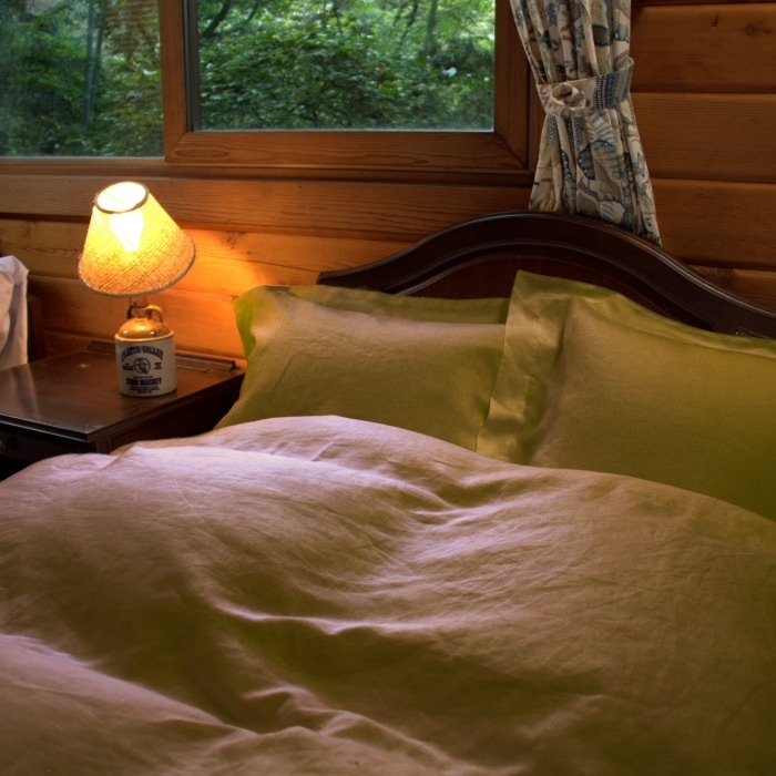 SUPERIOR　ベルギーリネン 亜麻100％　フラットシーツ180ｘ270 ウッドスモーク色