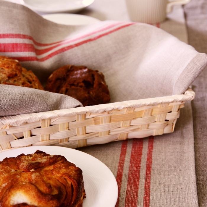 CALIENTE Linea カリエンテ リトアニア リネン 麻 100％ カンパーニュ　リネンクロスＬ レッド　赤