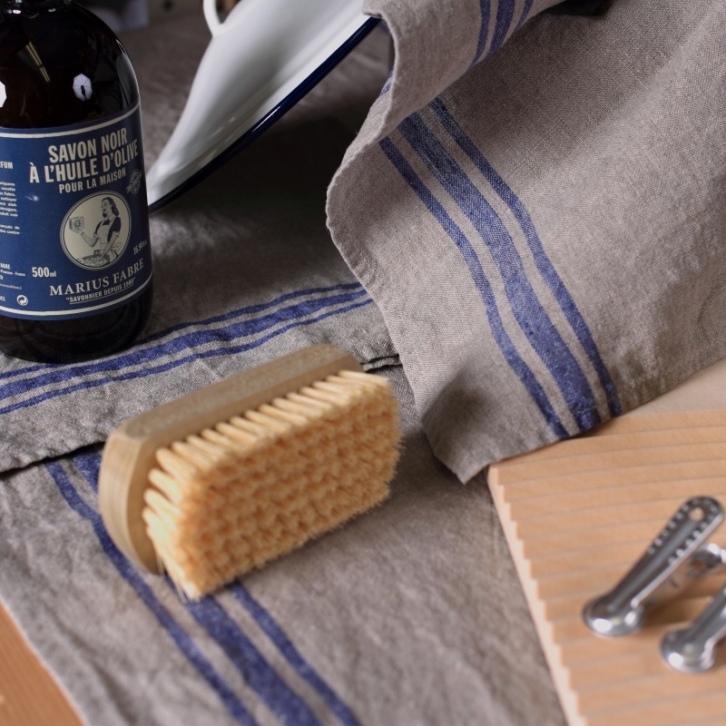 CALIENTE Linea カリエンテ リトアニア リネン 麻 100％ カンパーニュ　リネンクロスＬ ブルー　青