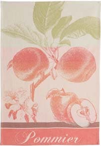 coucke ジャガード キッチンタオル　POMMIER　リンゴ