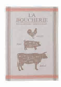 coucke ジャガード キッチンタオル　ブーシュリー　肉屋