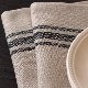 CALIENTE Linea カリエンテ リトアニア リネン 麻 100％ カンパーニュ　テーブルランナー　黒ライン