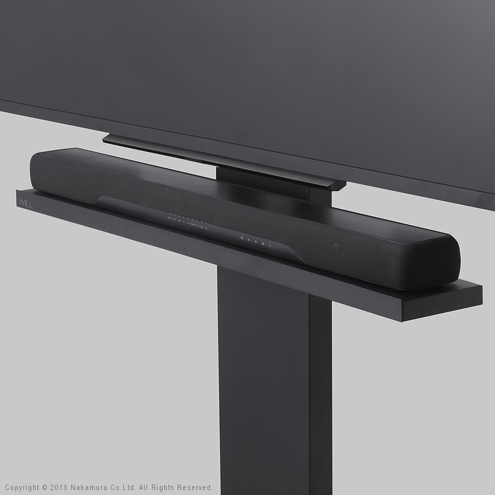 ソニー製テレビ対応 壁寄せテレビスタンドWALL V2・V3・V5対応サウンドバー棚板Lサイズ幅118cm
