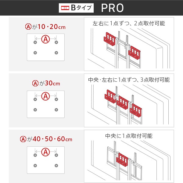 ソニー製テレビ対応 壁寄せテレビスタンドWALL V2・V3・V5対応 HDDホルダー 