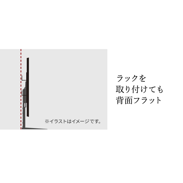 ソニー製テレビ対応 壁寄せテレビスタンドWALL V2・V3・V5対応 マルチデバイスホルダー