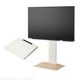 ソニー製テレビ対応 壁寄せテレビスタンドWALL V3 SW[SWING] ロータイプ 単品or棚板付 32型～80型大型テレビ対応