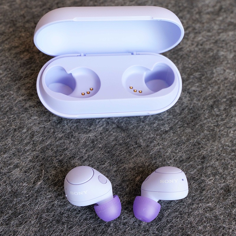 店頭在庫品 ワイヤレスノイズキャンセリングステレオヘッドセット「WF-C700N」ラベンダー