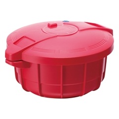 マイヤー　電子レンジ圧力鍋2.3㍑ イタリアンレッド