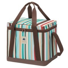 LOGOS　氷点下パック抗菌・デザインクーラー L（ブルーストライプ）