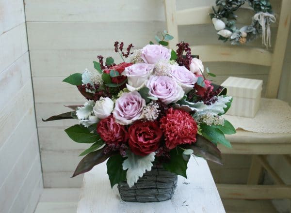 おまかせアレンジメントＳ-むらさき系