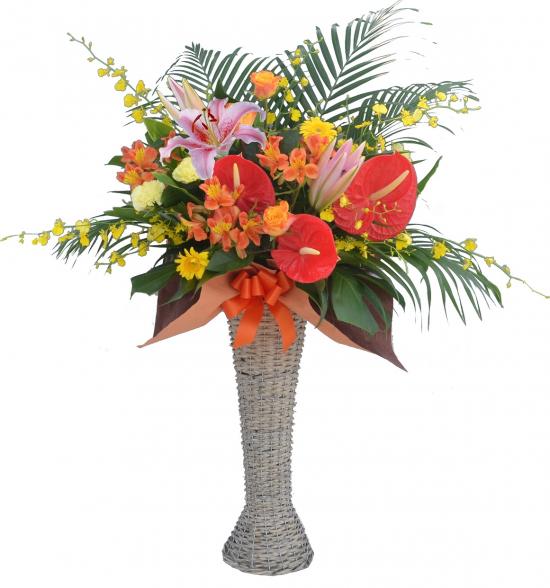 バスケットスタンド花