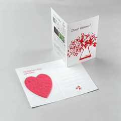 母の日ミニカード（花咲くシードペーパー付）