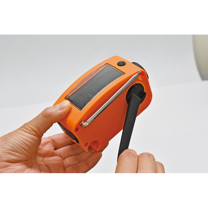 手回し/ソーラー蓄電ラジオ 手回しソーラー蓄電ラジオChardioラムダ (チャージオ ラムダ)／SL-091