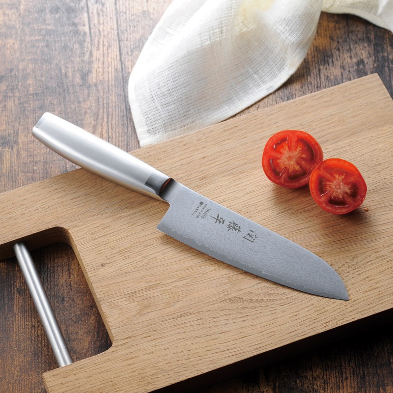 関藤平フルメタルダマスカス69層銅三徳包丁 関藤平 フルメタル ダマスカス69層鋼 三徳包丁 | 日用雑貨・キッチン