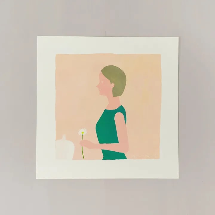 アートポスター SO SWEET, SWEET HOME peach 300×300mm フレームセット