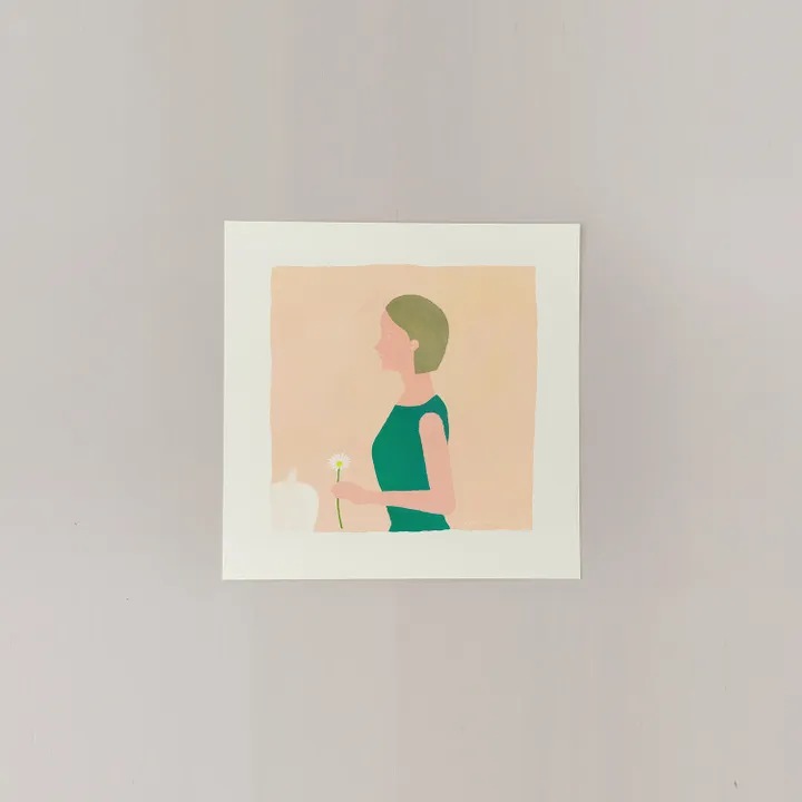 アートポスター　SO SWEET, SWEET HOME peach 200×200mm フレームセット