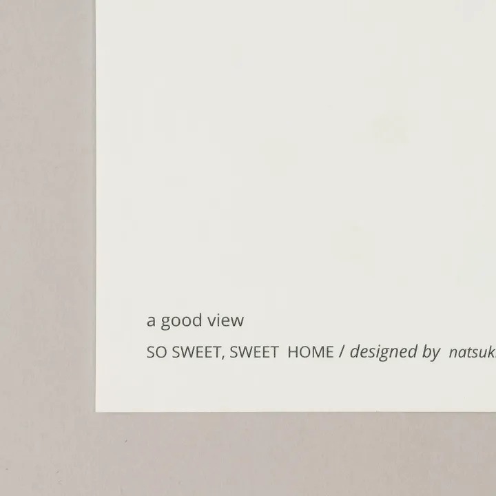 アートポスター　SO SWEET, SWEET HOME peach 200×200mm フレームセット