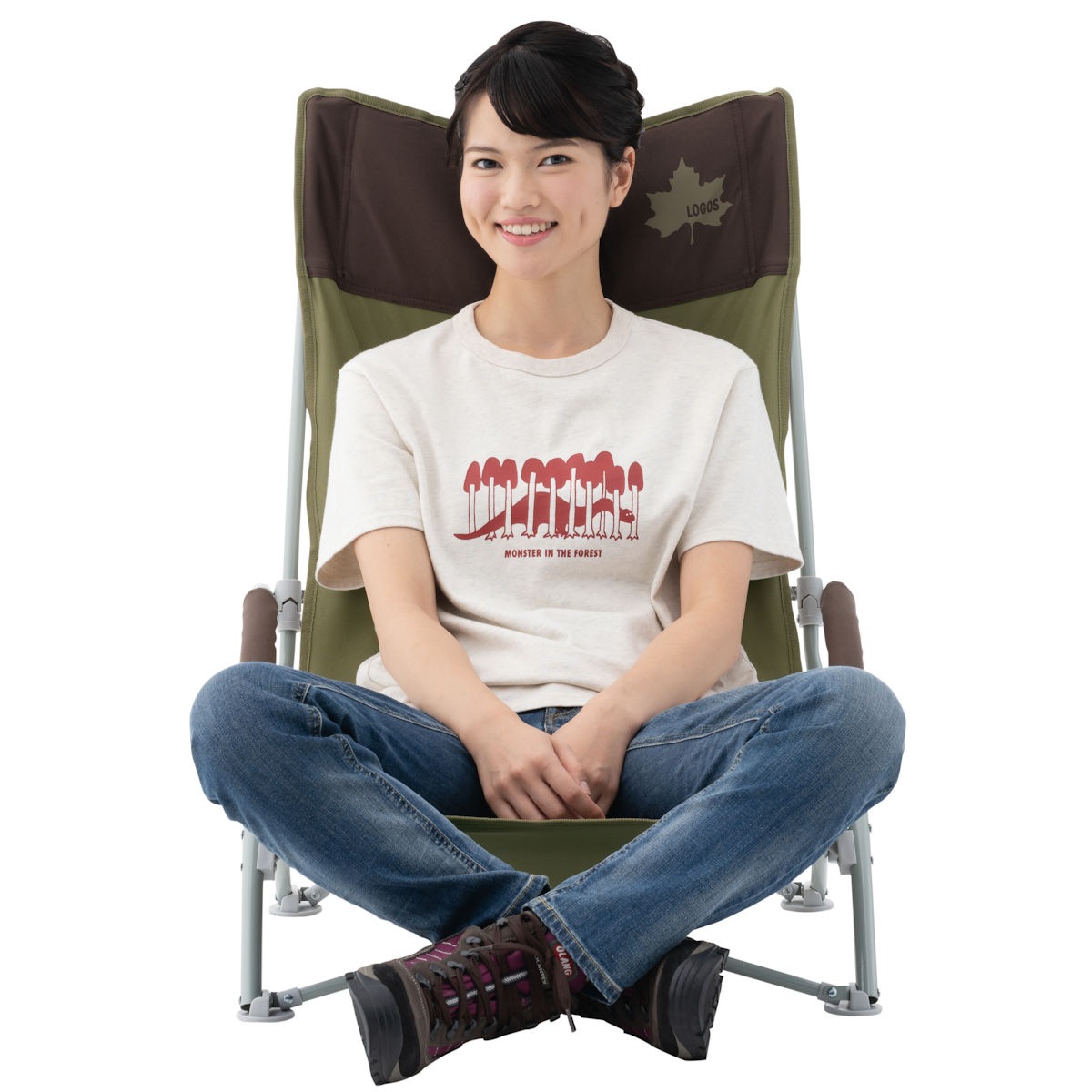 LOGOS<br> Life ハイバックあぐらチェア