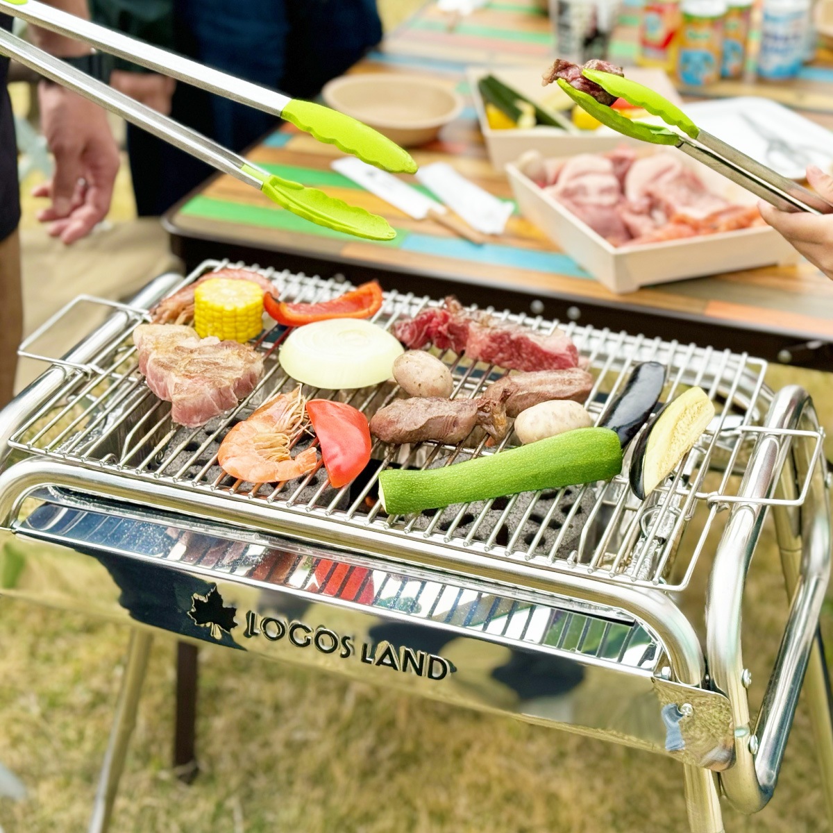 LOGOS　極太ステンレス焼網 L