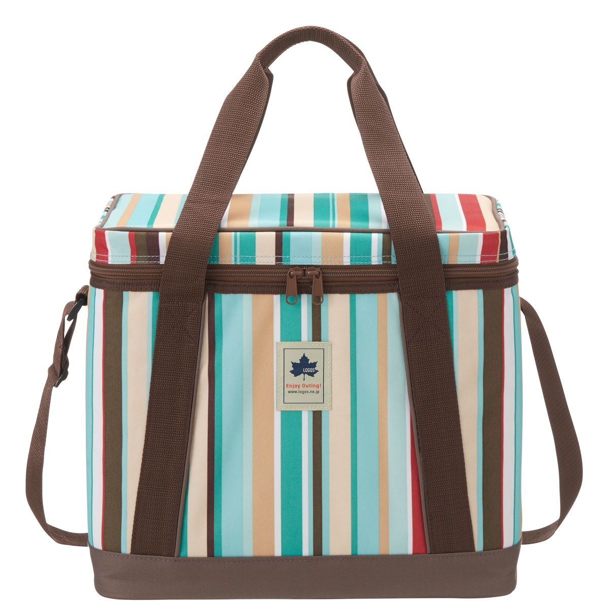 LOGOS　氷点下パック抗菌・デザインクーラー L（ブルーストライプ）