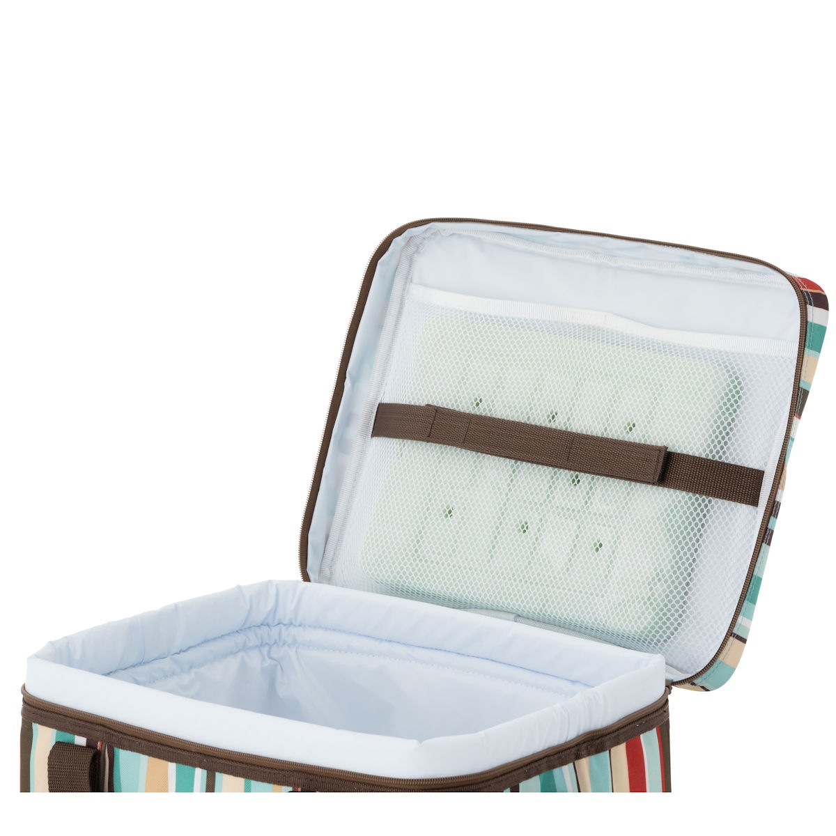 LOGOS　氷点下パック抗菌・デザインクーラー L（ブルーストライプ）