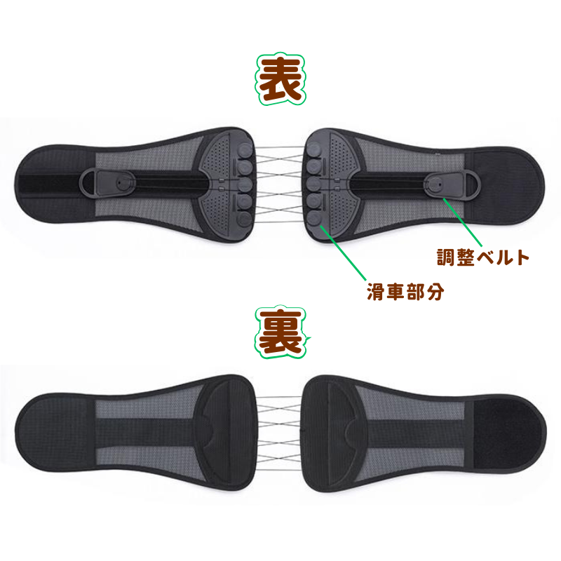 腰椎コルセットムービングベルト（ブラック）