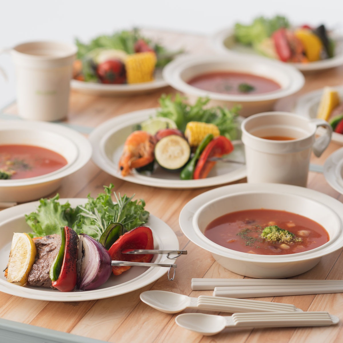 LOGOS　箸付き食器セットBOX（6人用）